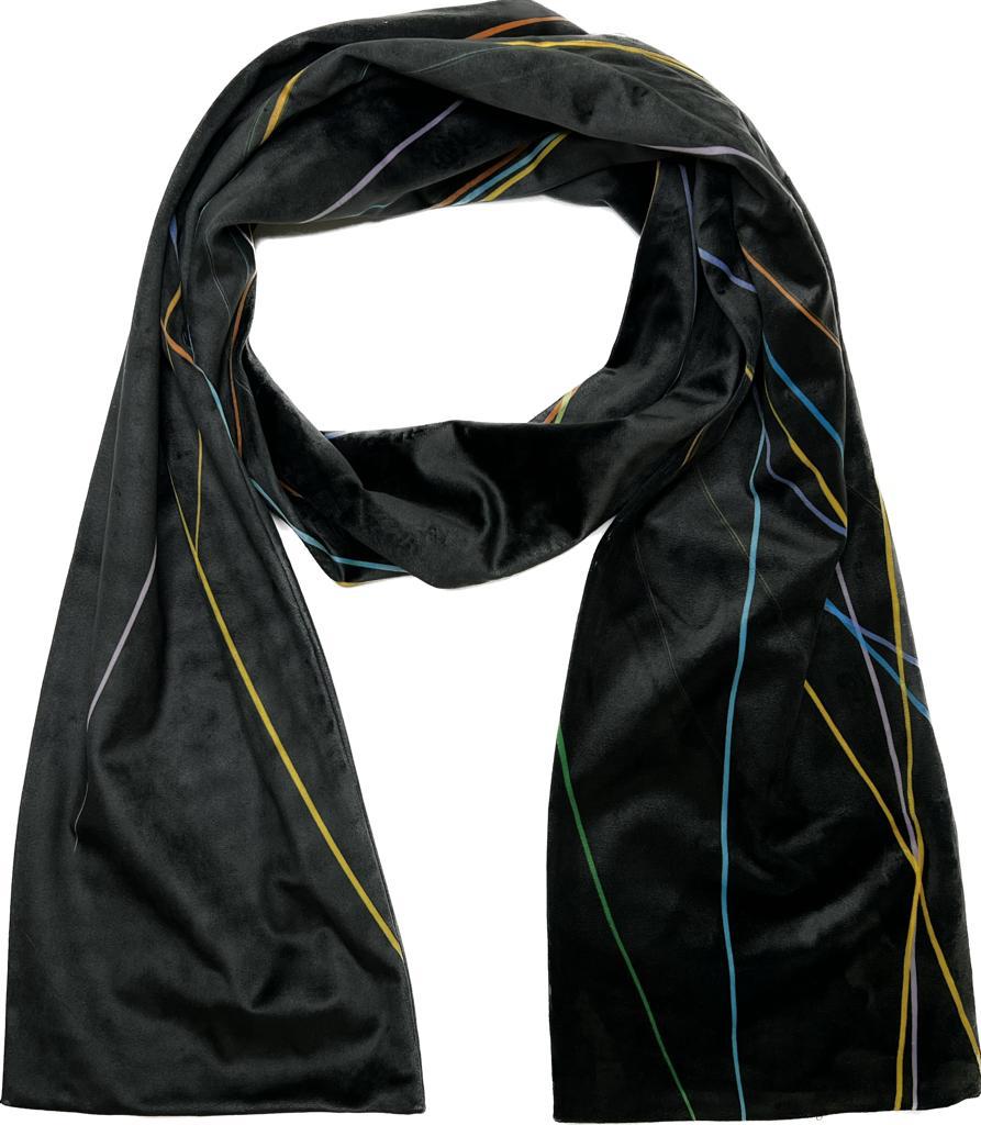 Velvet Scarf - Striped