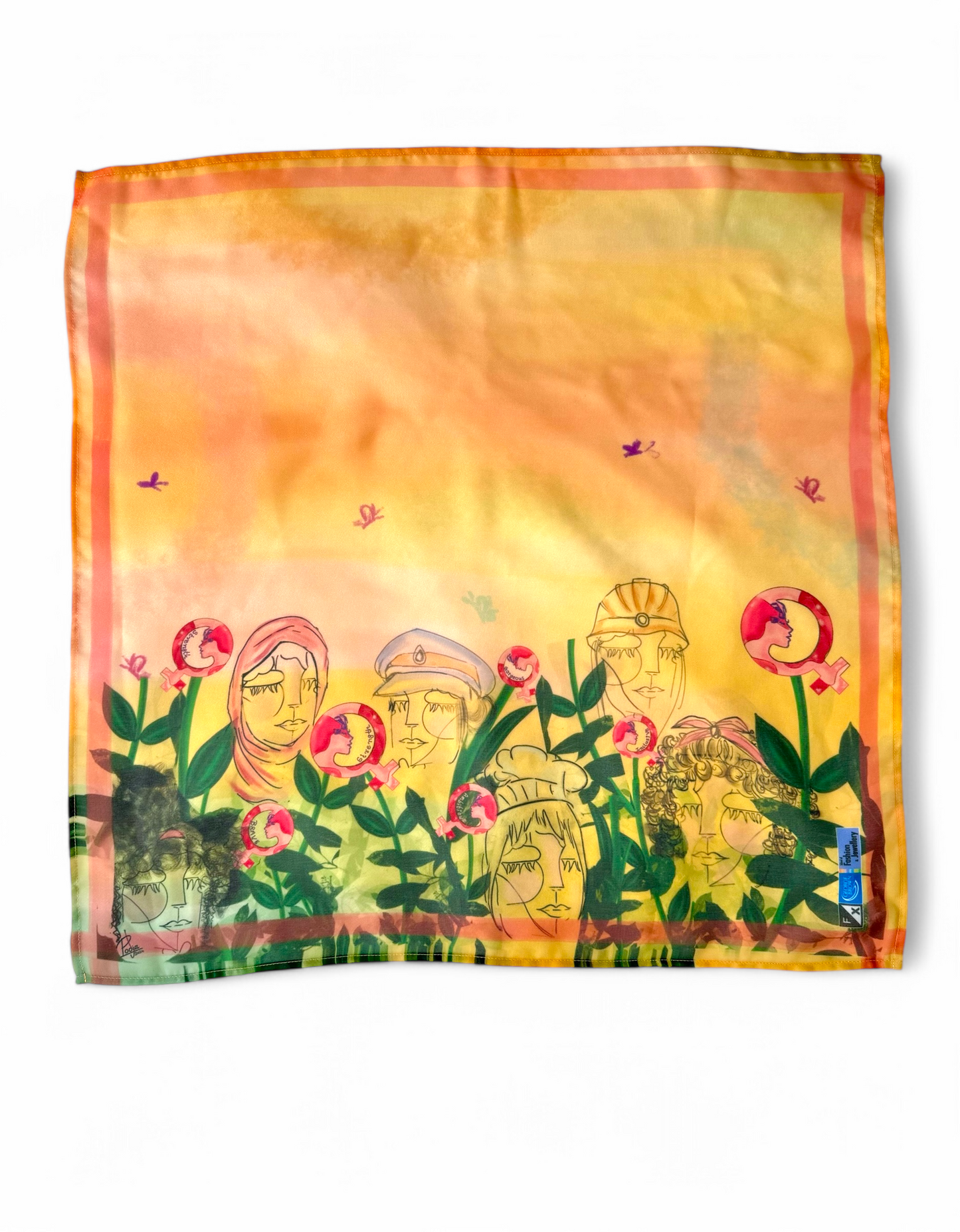 International Women's Day 2024 Scarf - Designed by Pooja Upeshkummar Patel