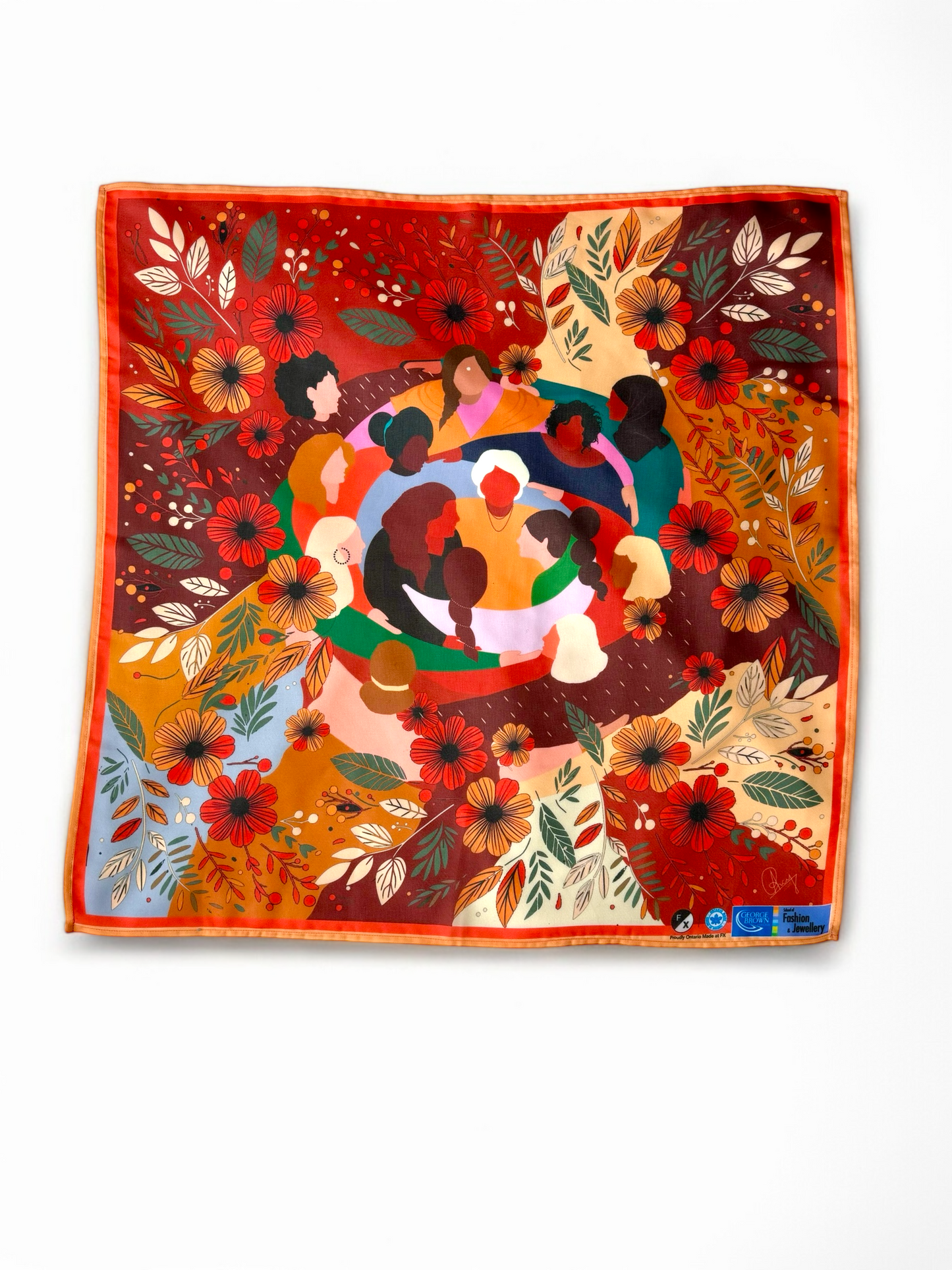 International Women's Day 2025 Scarf - Designed by Ancy Sunny