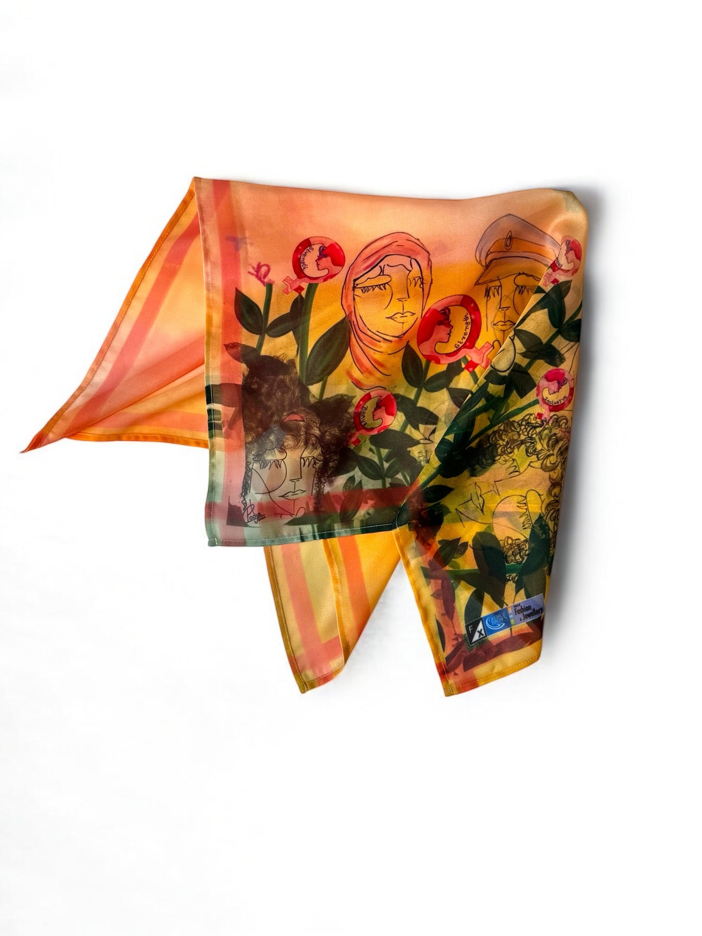 International Women's Day 2024 Scarf - Designed by Pooja Upeshkummar Patel