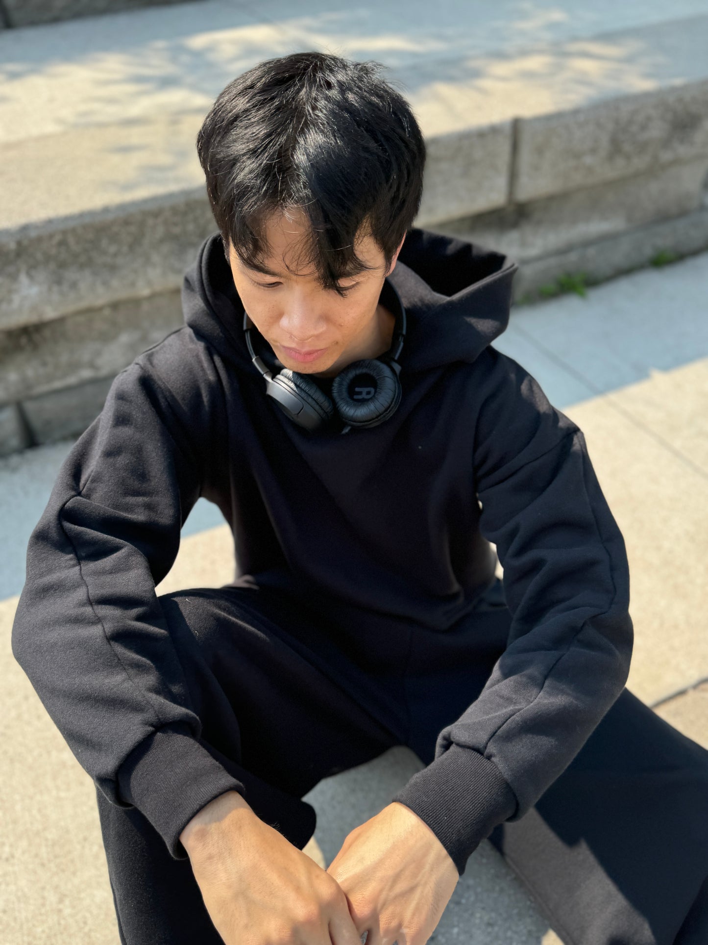 PT-Son Box Pleat Relax Sweatpants